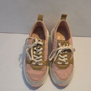 Michael Kors Pink and Tan Casual Sneakers